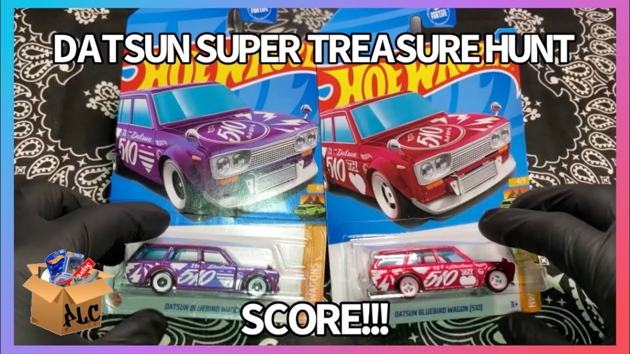 Hot Wheels Super Treasure Hunt Datsun Bluebird Wagon Rare FOUND 2023 🤩 💗