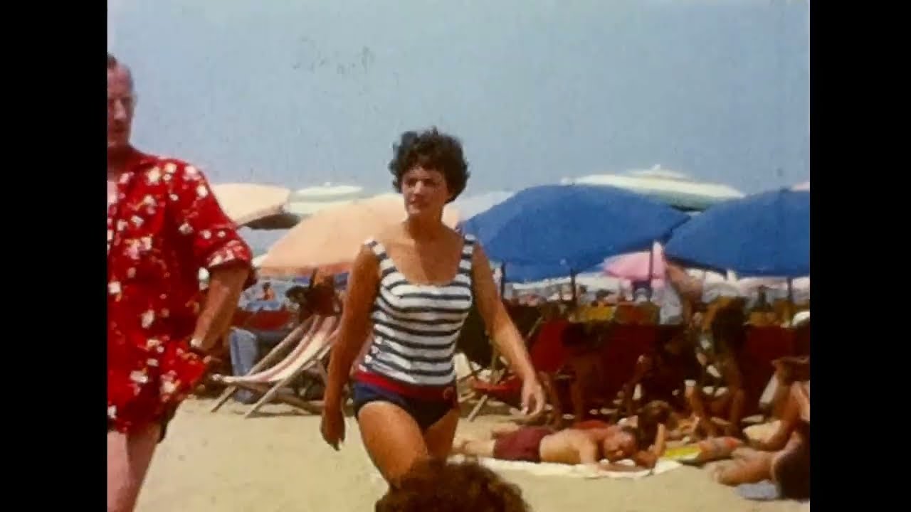 Sportono, Italy. 'Donuts on the beach' 1963