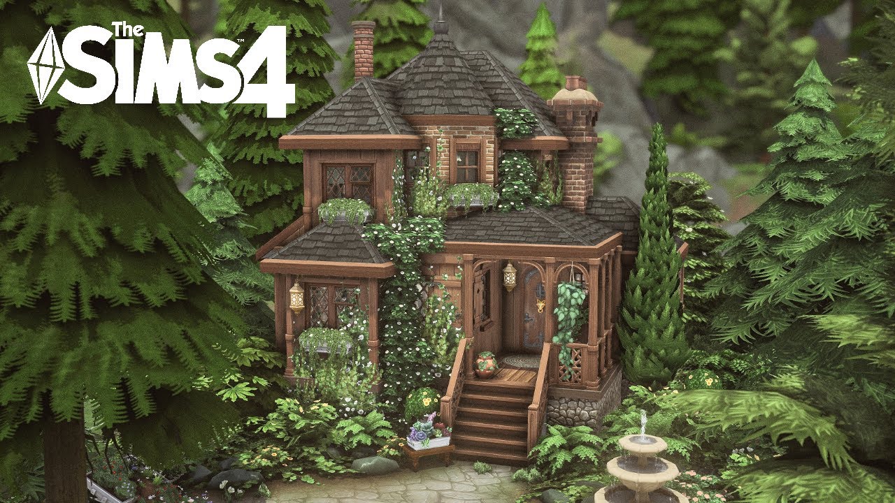 Woodland Witch Cottage🌿 - Sims 4 Speed Build