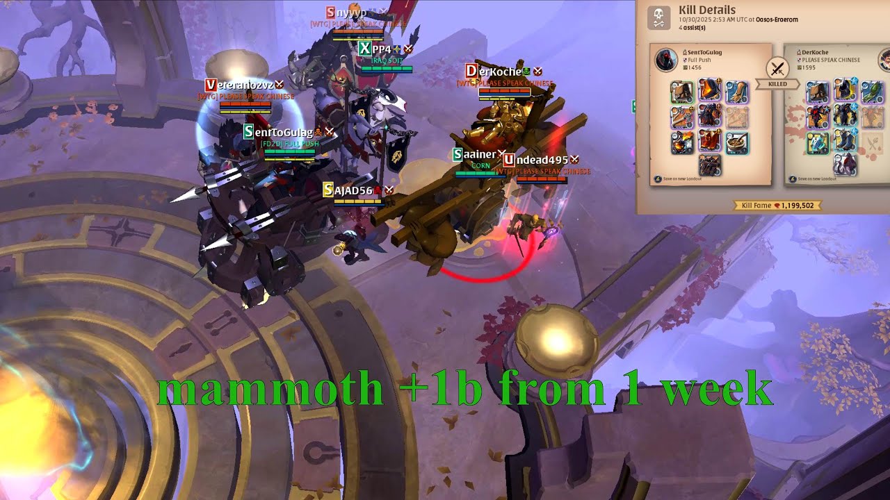 MAMMOTH + 1b  GANK 1 WEEK || JUICY KILLS ONLY || ALBION ONLINE GANKING ||