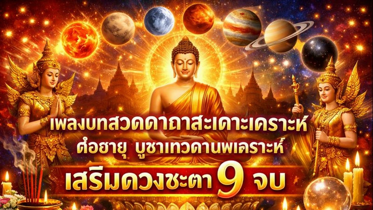 บทสวดต่ออายุ 9 จบ [อิติปิโส 9 ชั้น] แก้ปีชง ปัดเป่าโรคภัย รับโชคลาภก้อนโต #สวดมนต์