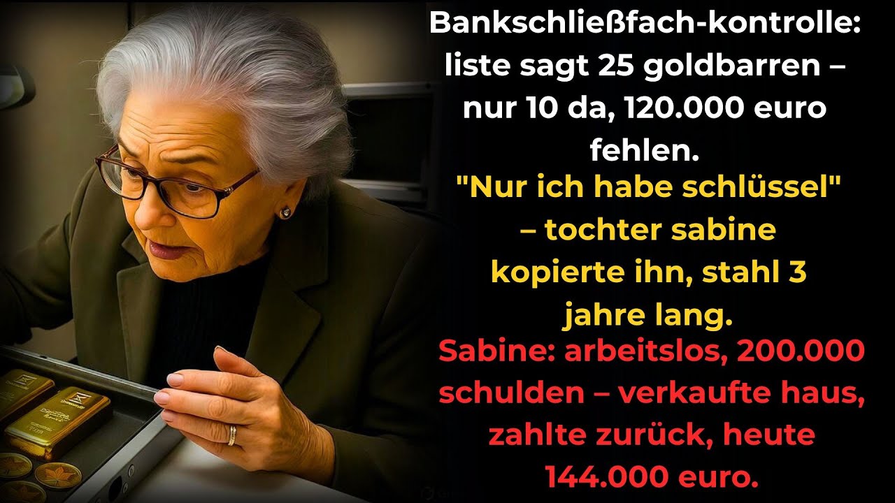 Tochter stahl 120.000 Euro Gold 3 Jahre – verkaufte Haus 540.000, arbeitete 20 Jahre Kassiererin...