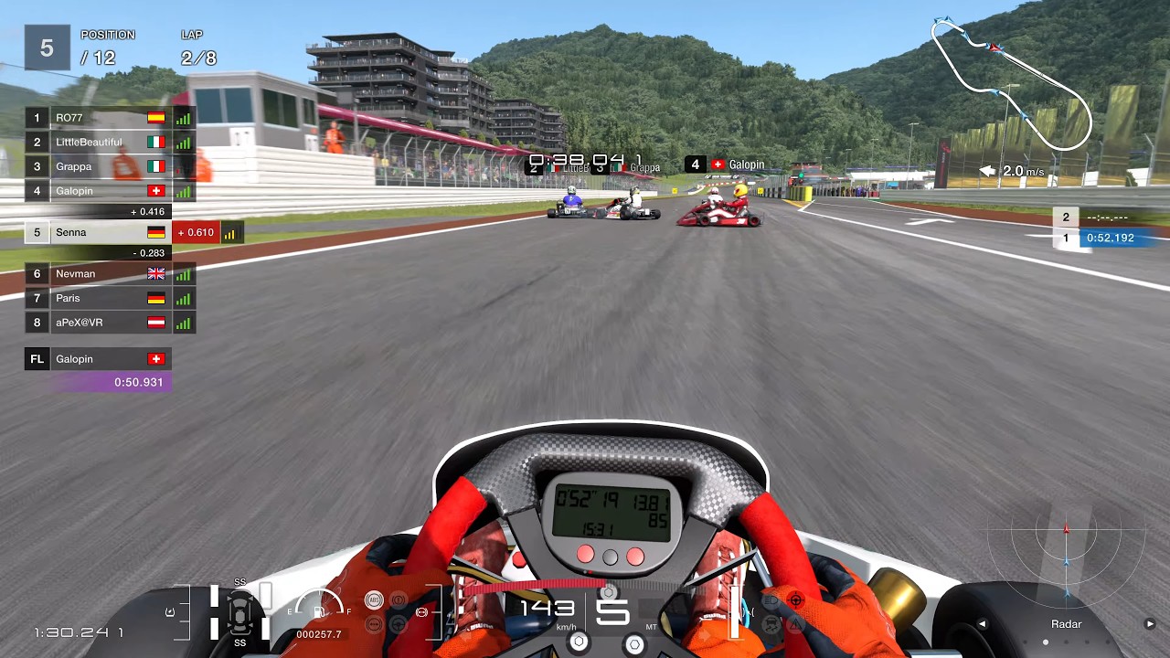 Gran Turismo 7 | Daily Race | Kyoto Driving Park - Miyabi | Gran Turismo Racing Kart 125 Shifter