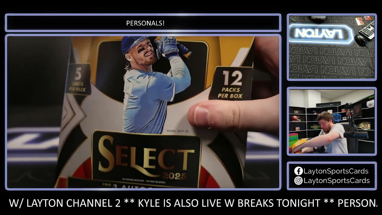 2 Boxes of 2025 Select Baseball Hobby for Alex P
