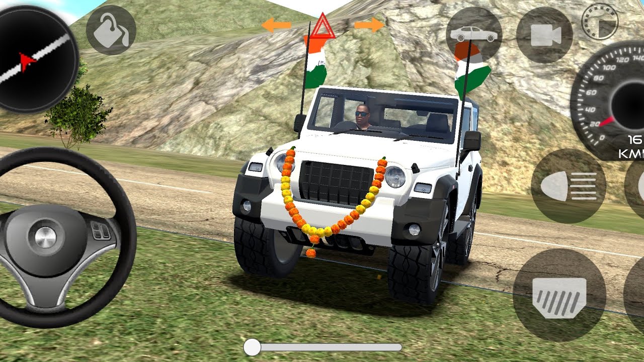 Modified Mahindra Thar😈 Games:Indian White Thar (Gadi Wala Games) Car Game Android Game - #2026