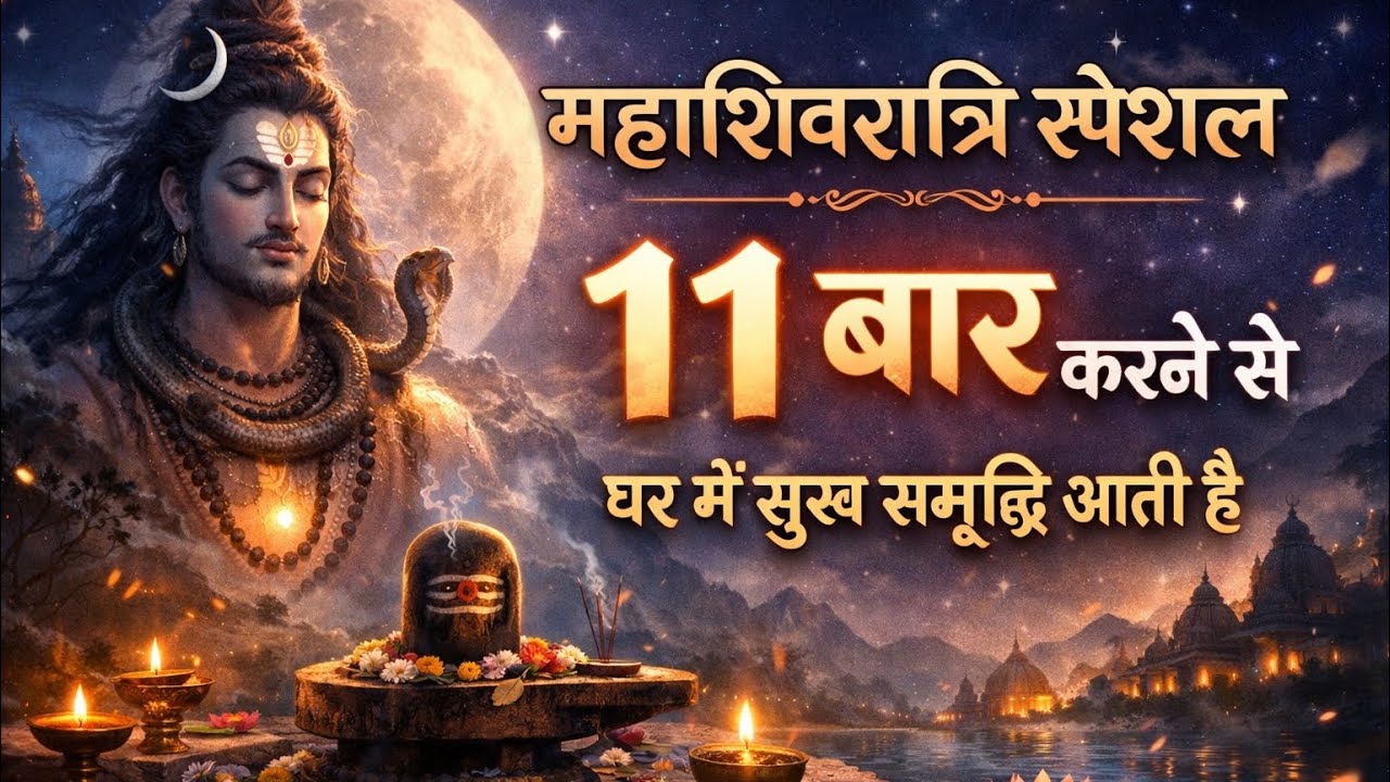 🕉️Mahashivratri 11 Times Shiv Amrutvani | Ghar Me Sukh Samriddhi Ka Rahasya🙏🏻