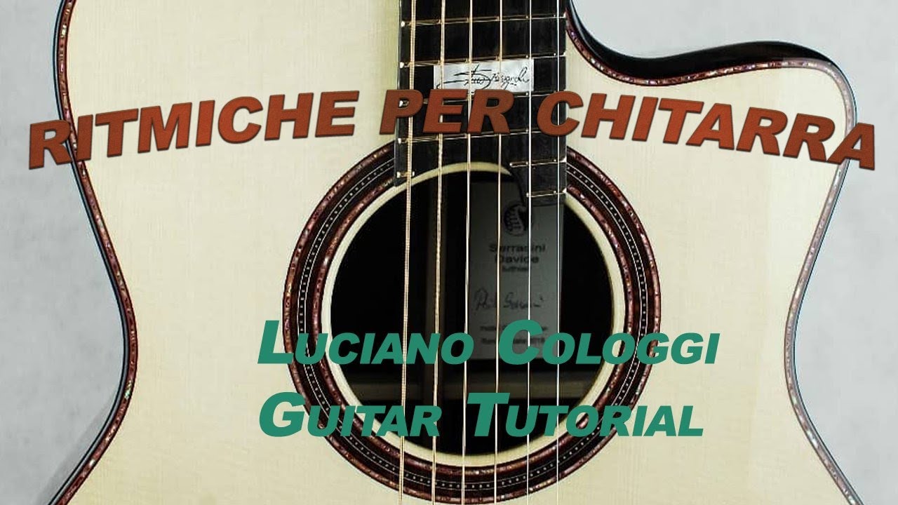 Come dividere il ritmo (ΠΠＶＶΠＶ) su 2 o 3 accordi con la chitarra LUCIANO COLOGGI GUITAR TUTORIAL