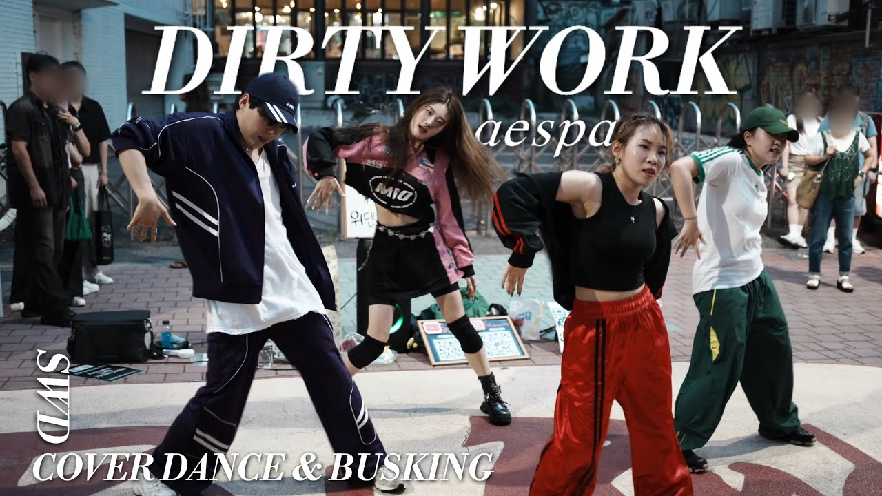 HONGDAE K-POP BUSKING 위댄(SWD) aespa _ Dirty Work