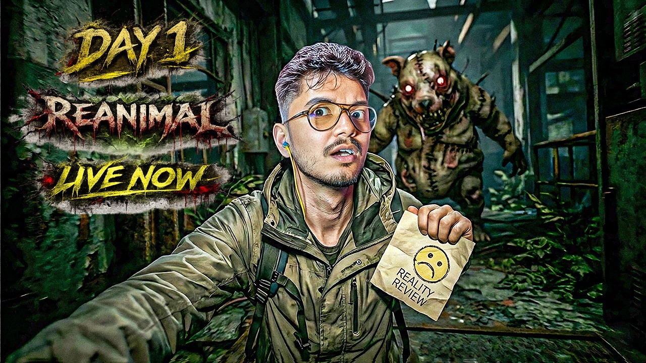 REANIMAL Gameplay LIVE 🔴 Day 1 - Ye Horror Game Bohot SCARY Hai! 😱 #JustSatik
