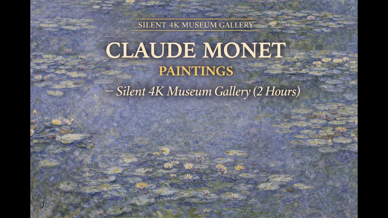 Claude Monet Paintings — Silent 4K Museum Gallery (2 Hours)