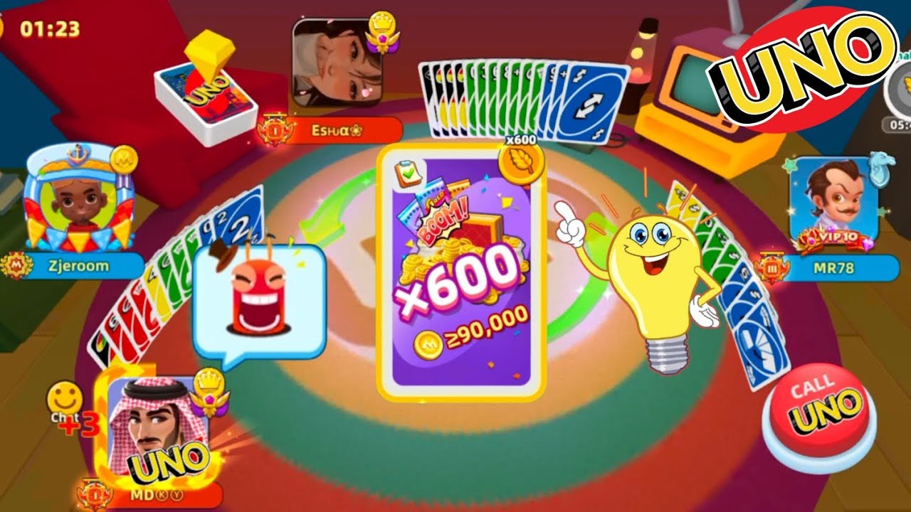 Uno Mobile Game || Wild x600 || How to win huge & mega in Uno mobile game 