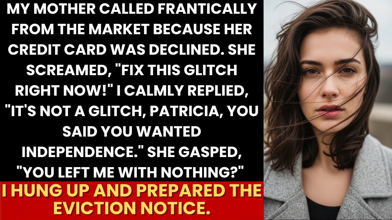 Mom's Card Declined, Screamed “Fix My Card!”—I Replied “You Wanted Independence” And Served Eviction
