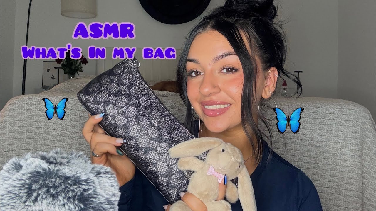 ASMR 🦋 What’s in my Coach Bag 🦋
