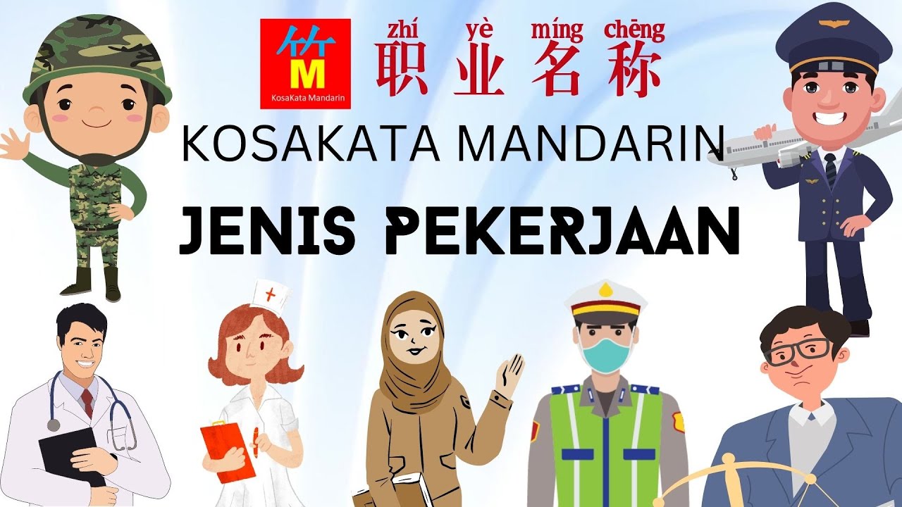Nama Pekerjaan dalam Bahasa Mandarin | Belajar Kosakata Mandarin