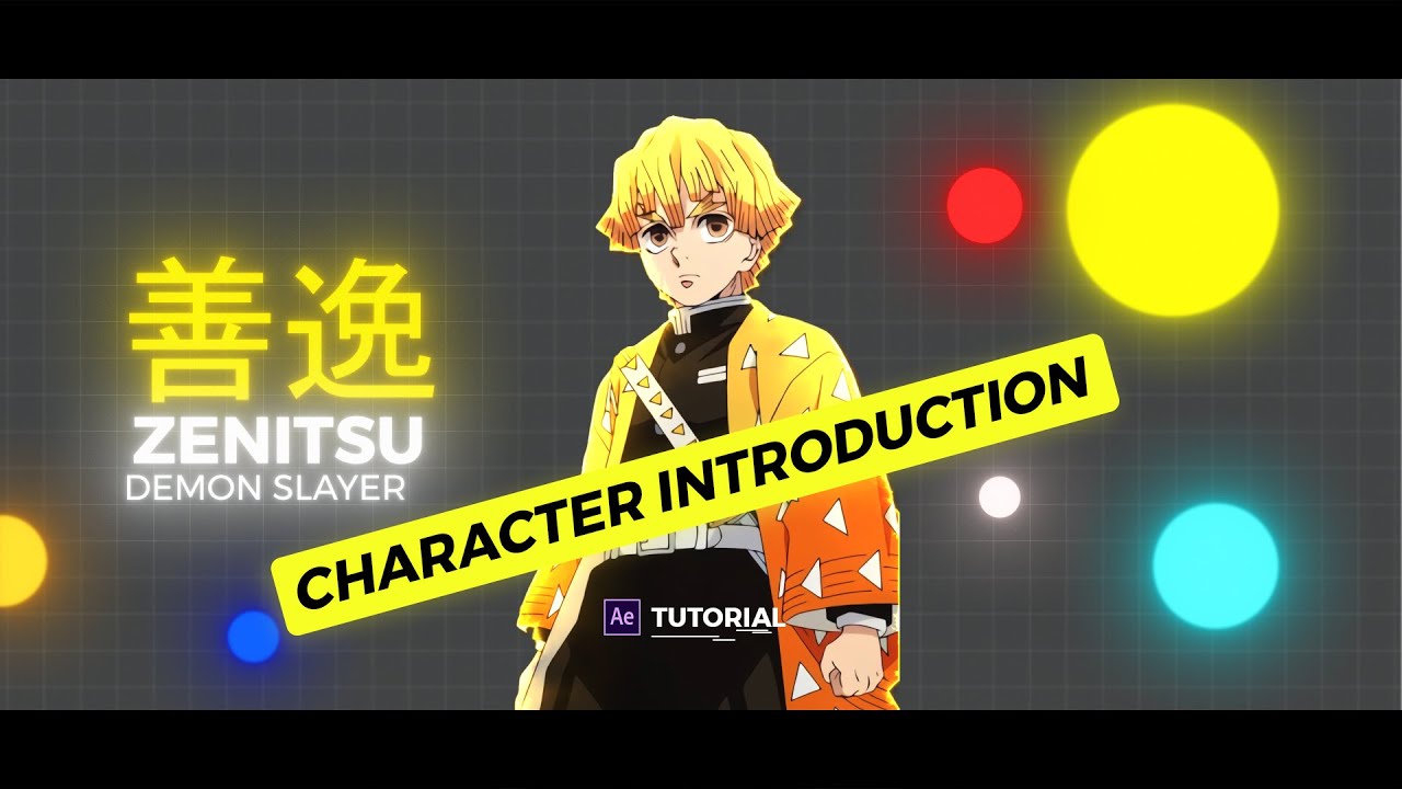 AMV Character Introduction Motion Graphics Tutorial | After Effects Tutorial