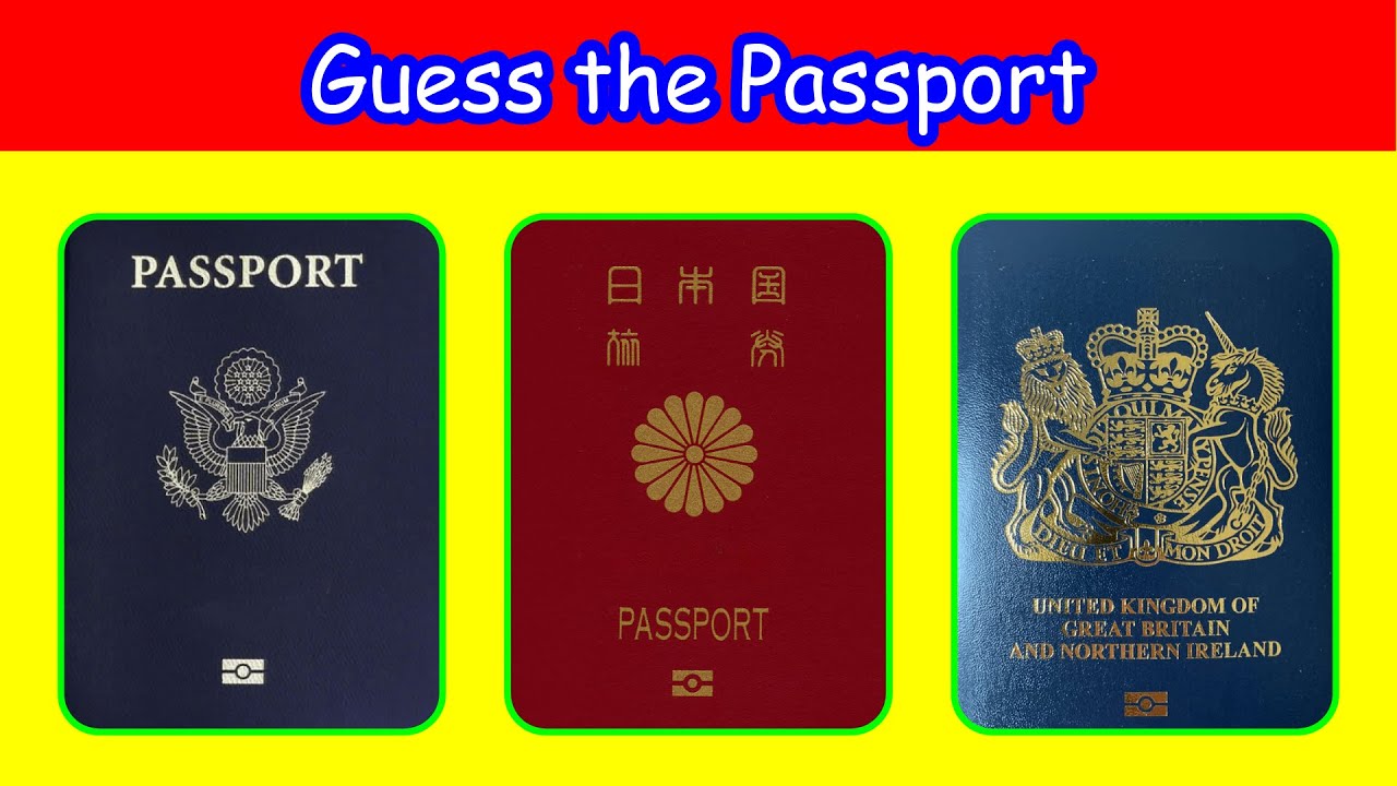 Guess the Passport | Guess the Country by the Passport Quiz