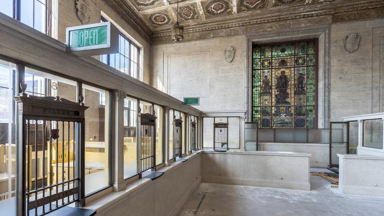 Exploring Abandoned Bank With Huge Vault And Safe Deposit Room