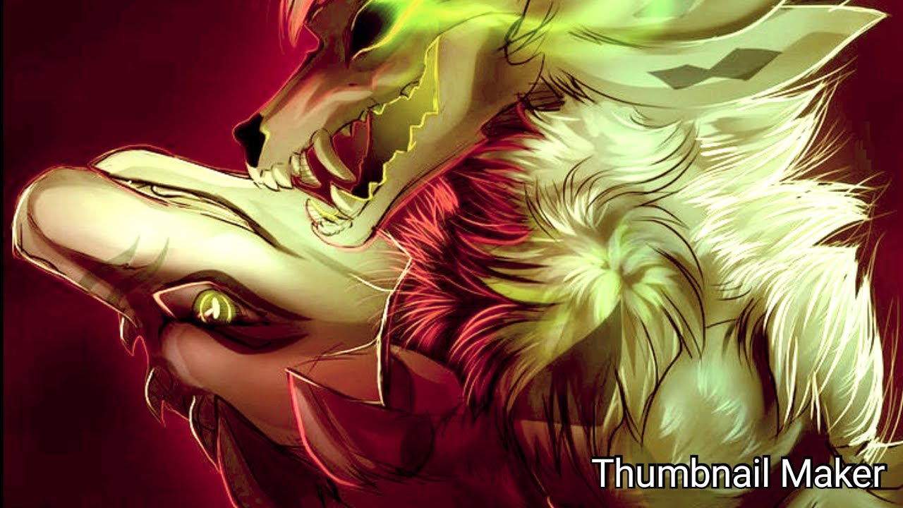 Anime wolves - dark side