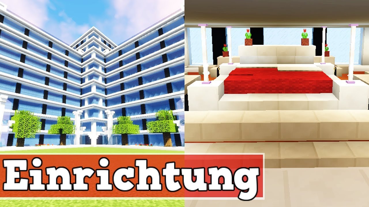 Wie richtet man ein Hotel in Minecraft ein | Minecraft Haus Einrichtung Deutsch