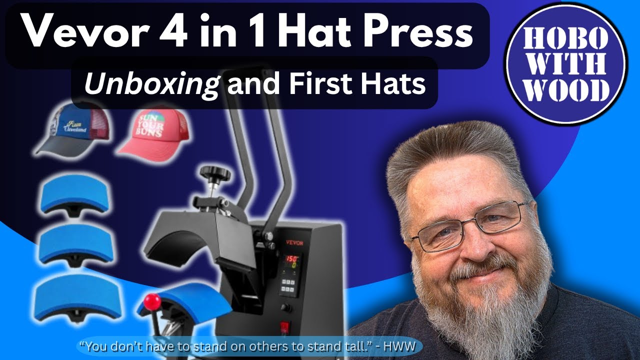 Vevor 4 in 1 Hat Press - Unboxing and First Hats