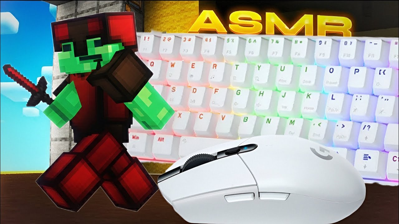 CLEAN Keyboard + Mouse ASMR Sounds | Hypixel Bedwars