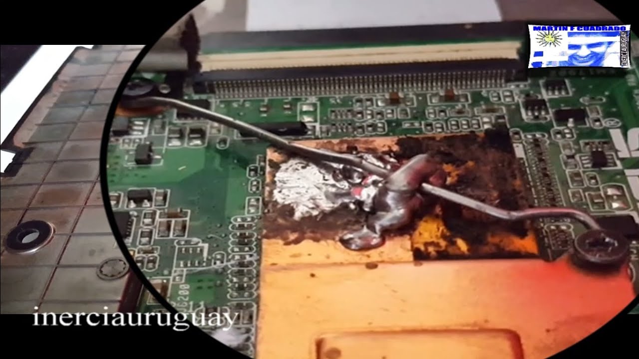 Chip de Video Despegado Solucion Definitiva distinta Por Presion Sin Calenton y sin Reballing