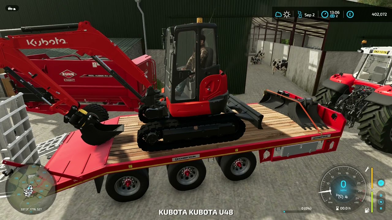 FS22 - FAIRHEAD #112 | DRAWING IN THE BALES AND OFFLOADING THE NEW DIGGER!