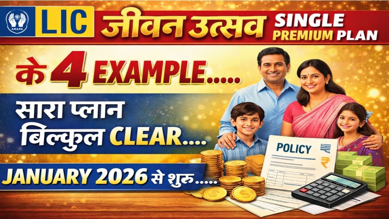 LIC JEEVAN UTSAV SINGLE PREMIUM EXAMPLES