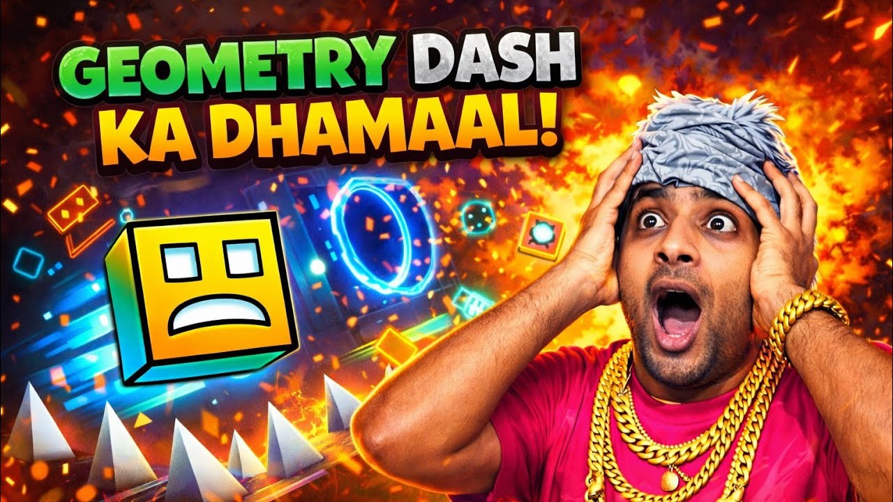 99% pe baar-baar mar gaya! Geometry Dash Rage 😡