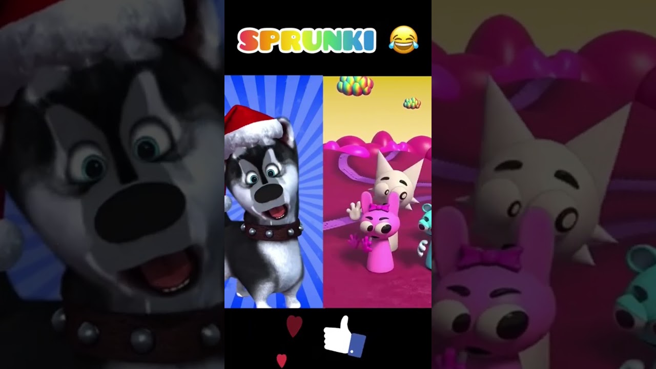 "Puppy’s First Reaction to Sprunki 🐶😂"
