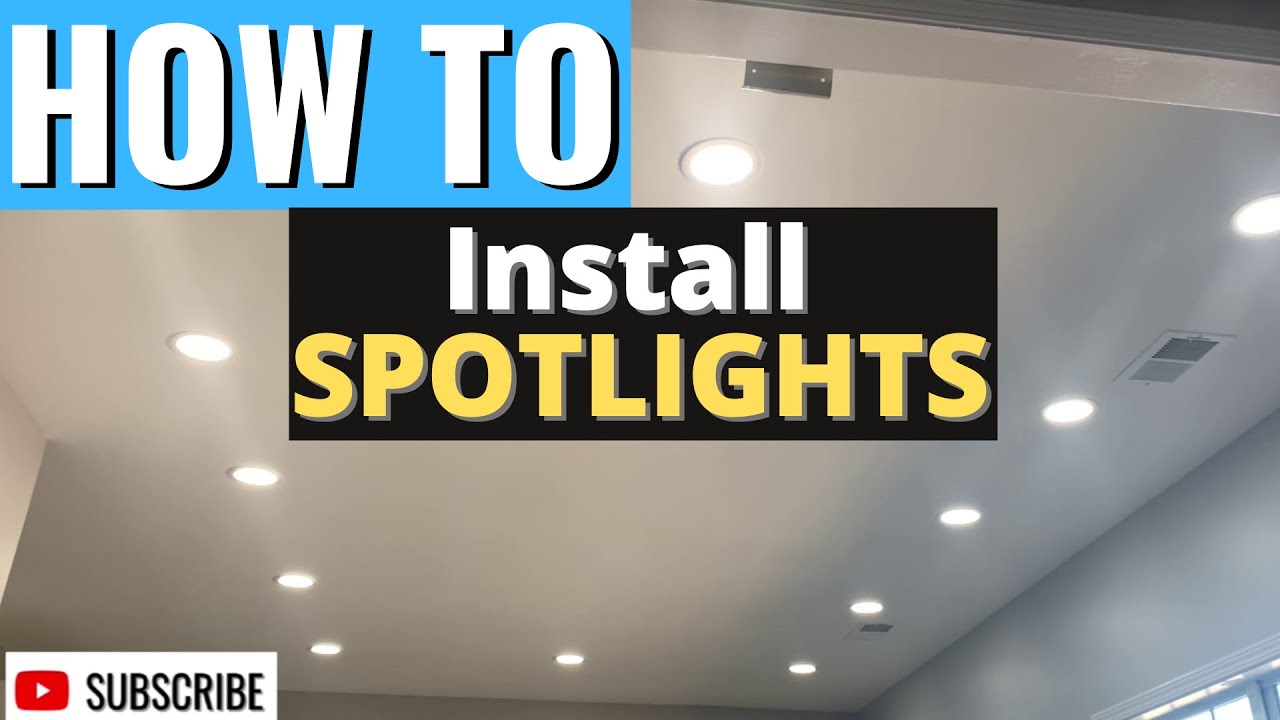 Spotlights  / Recessed lights / Downlights - installation