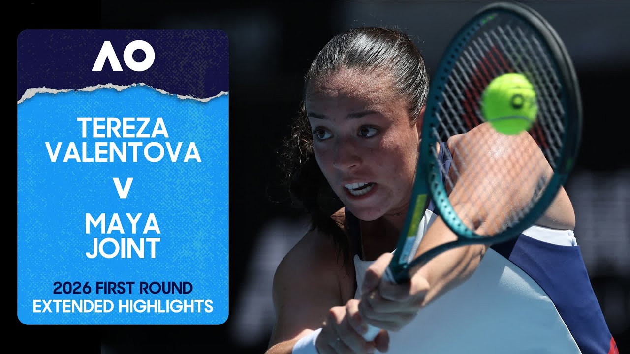 Tereza Valentova v Maya Joint Extended Highlights | Australian Open 2026 First Round