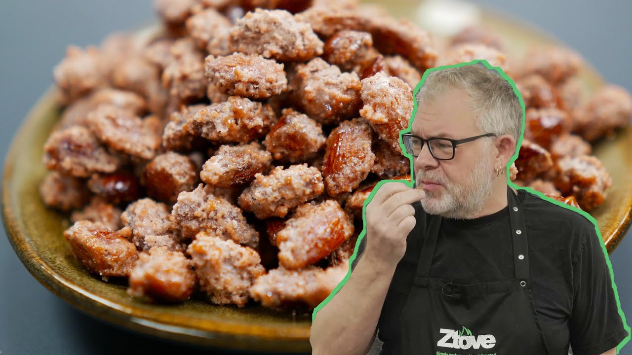 Brændte mandler lavet med temperaturstyring