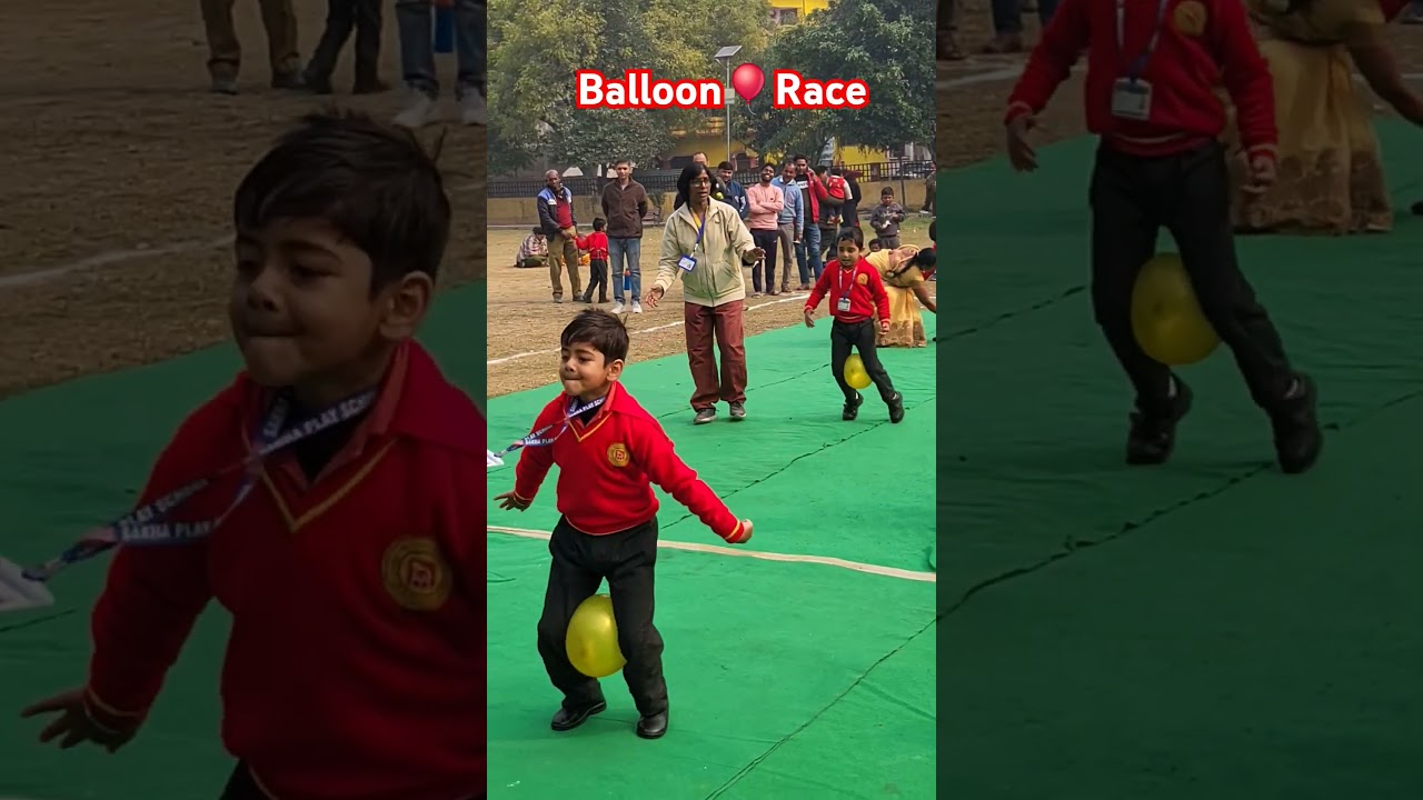 Balloon🎈Race by Playgroup. #annualsport #day #Sakha play school #balloon #race