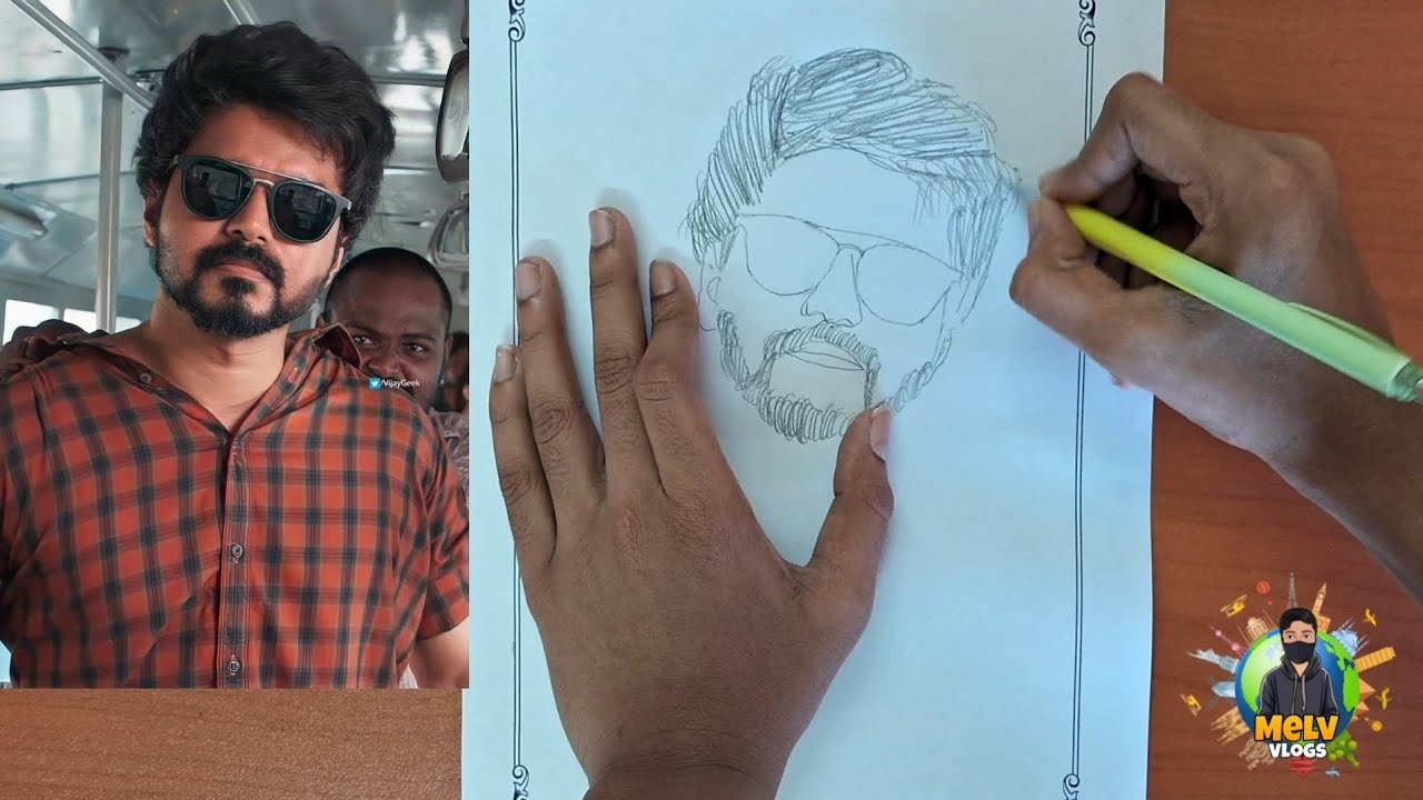 Thalapathy Vijay Master Drawing | Melv Vlogs