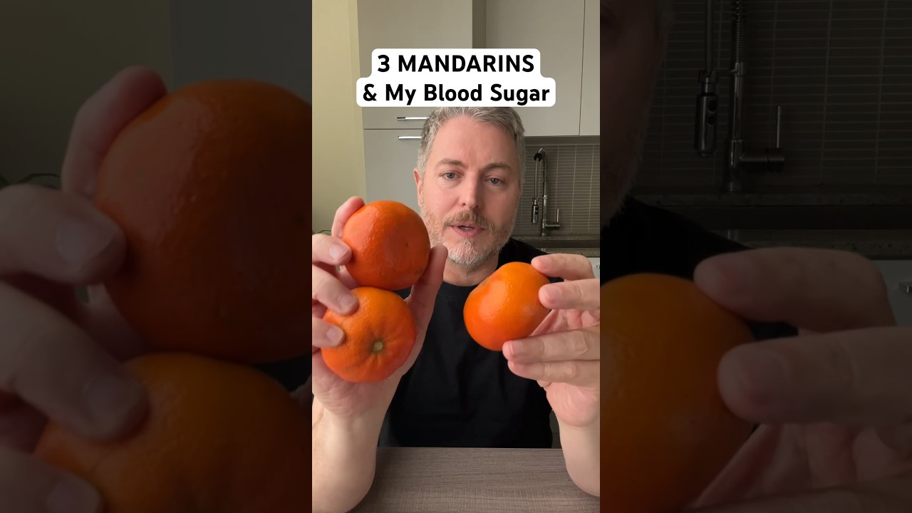 Three mandarin oranges and my blood sugar. ￼#glucose #bloodsugar #insulinresistant1 #mandarin