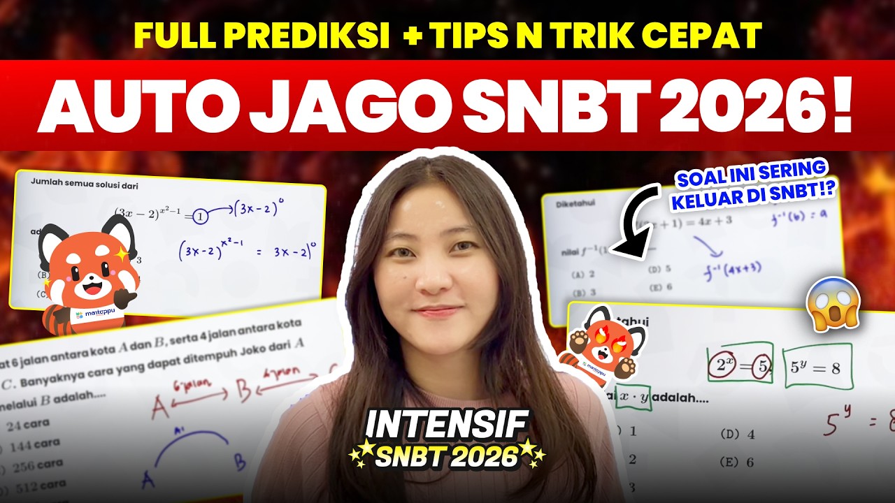 H-19 SNBT! BAHAS SOAL YANG PASTI KELUAR DI SNBT 2026 | Mantappu Academy