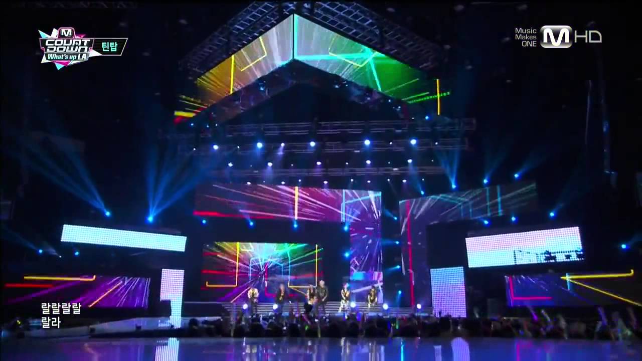 130829 TEEN TOP - Intro + Rocking + Miss Right + To You @ M!Countdown What's Up LA KCON 2013 [720P]