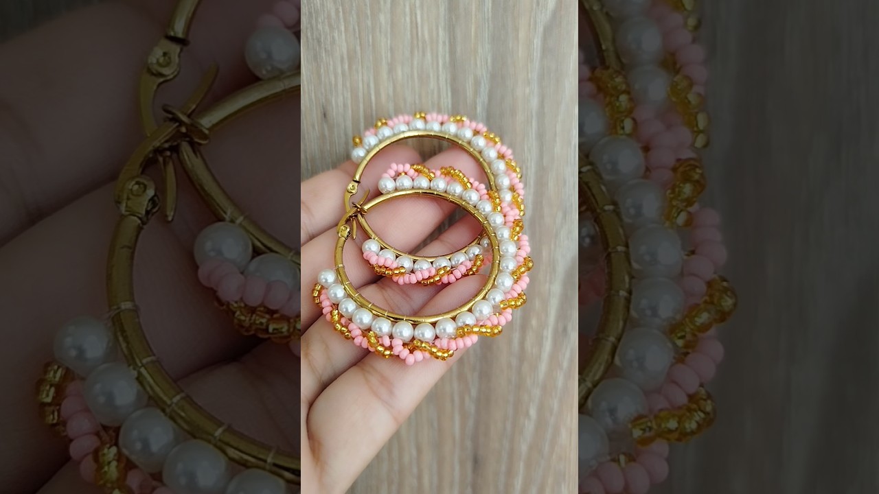 candongas en perlas y mostacilla ♥️ tutorial en el link de arriba 👆🏻