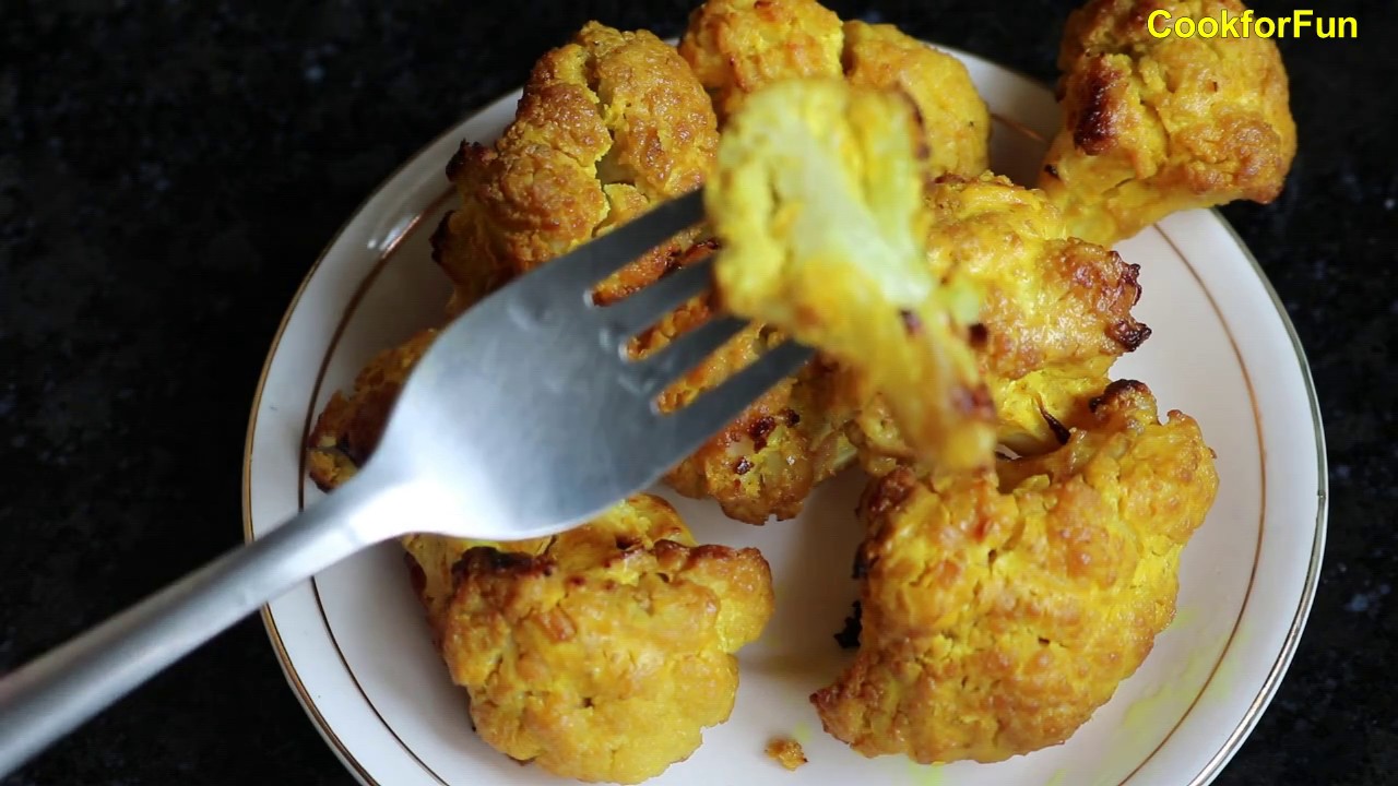 Oven Baked Cauliflower recipe Indian