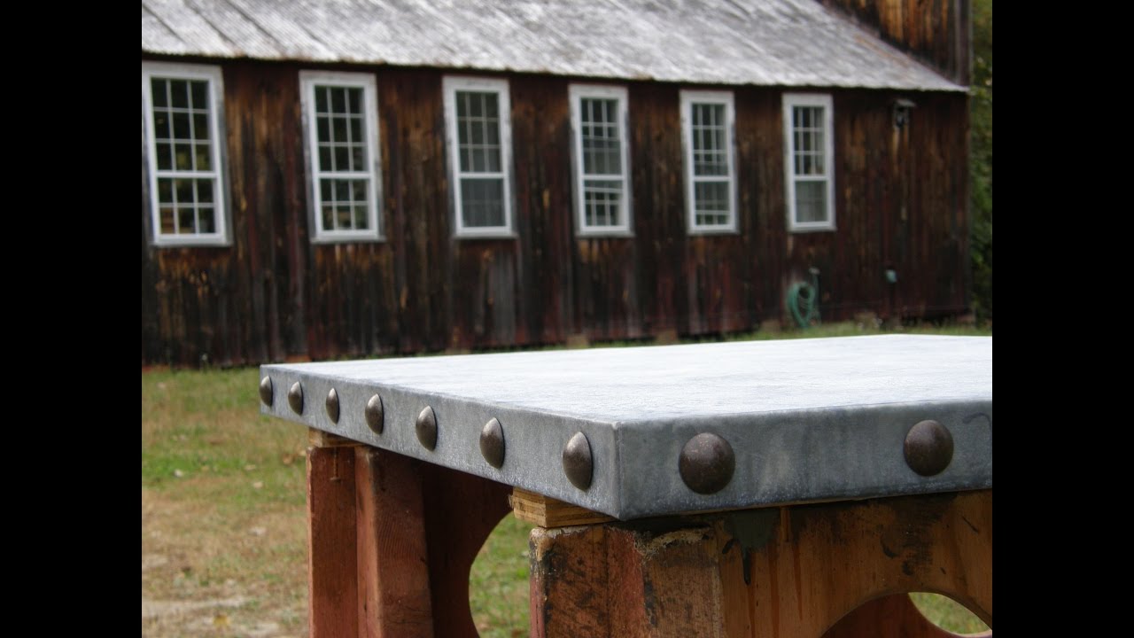 Making Zinc Counter Tops