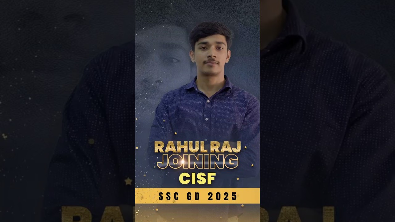 Rahul Joining  CISF | Our Proud Achiver | #ssc #sscgd #dishaacademy