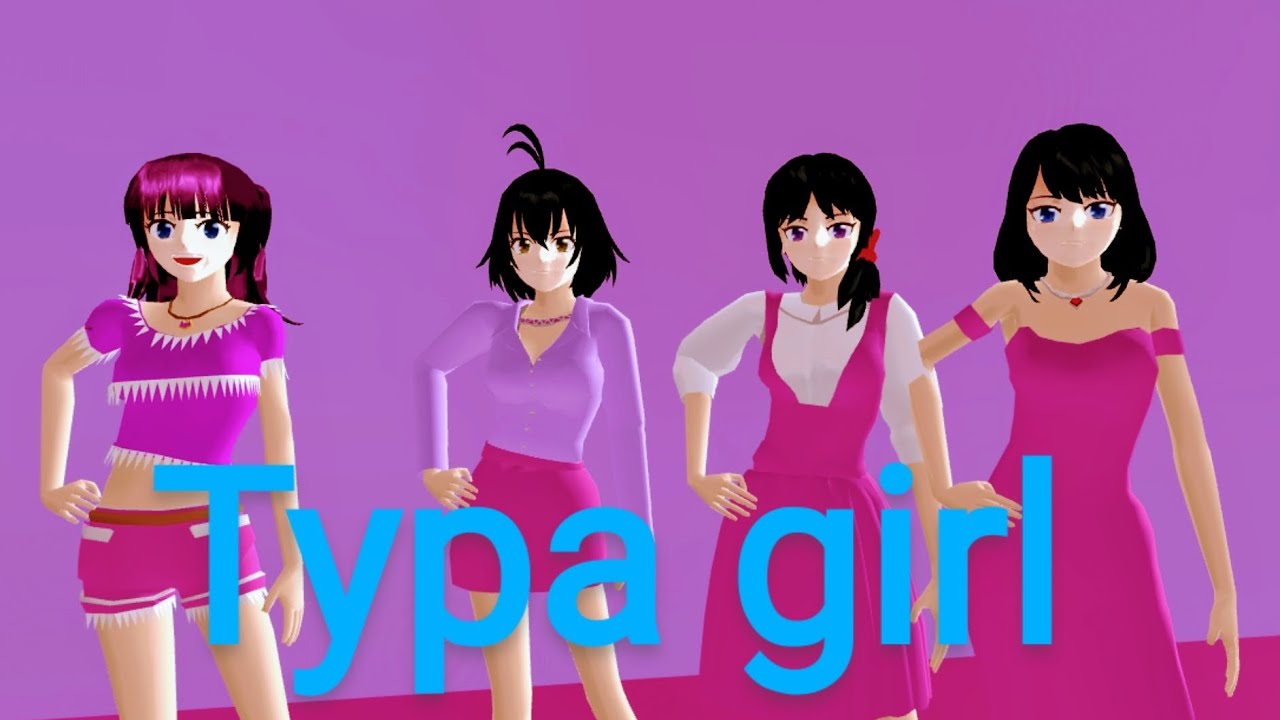 @BLACKPINK typa girl song sakura SchoolSimulator dance #blackpink #blackpinksong #blink #viral