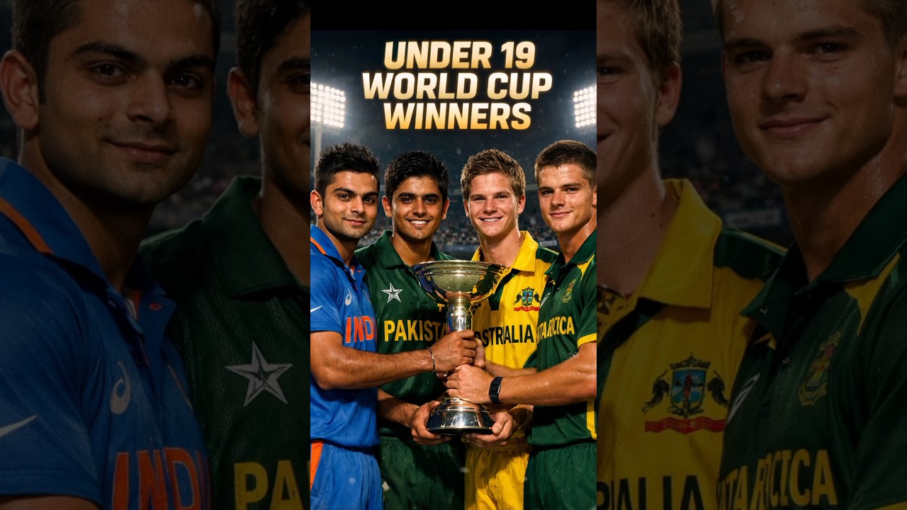 UNDER 19 WORLD CUP WINNERS 🏆