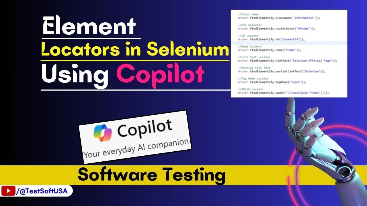 Element Locator in Selenium using Copilot tutorial