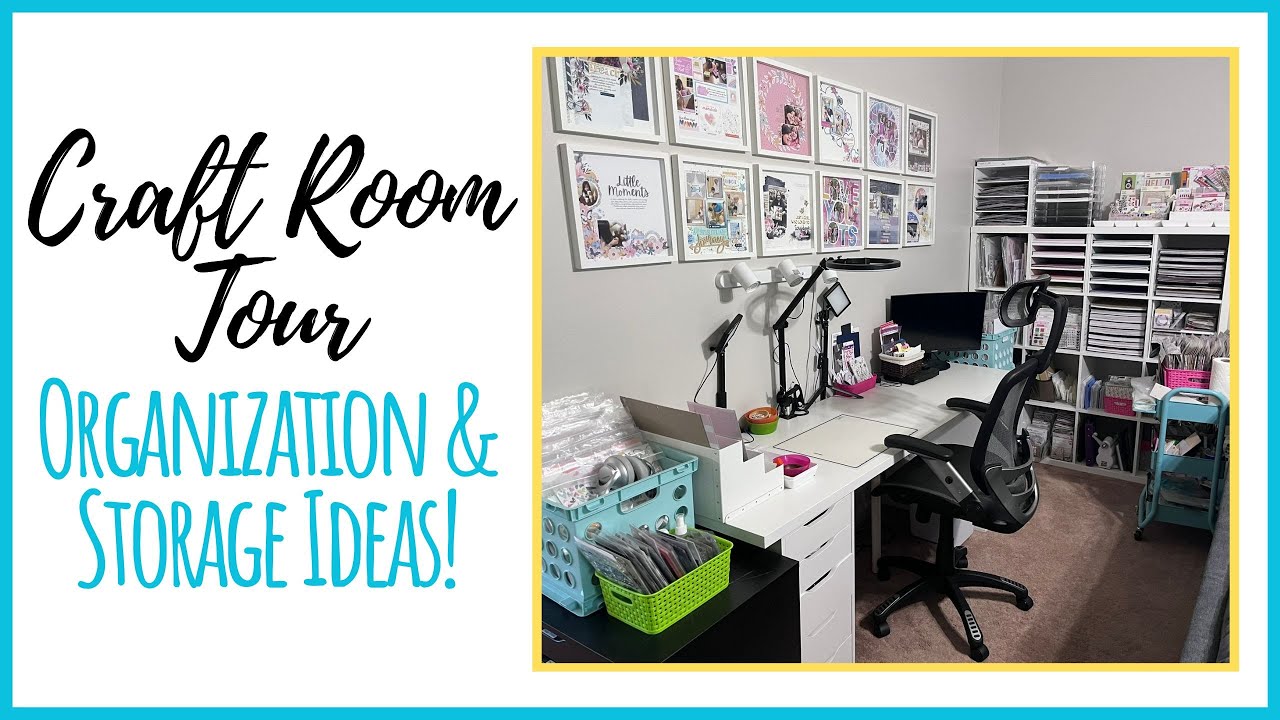 NEW Craft Room Tour ~ After the BIG PURGE!