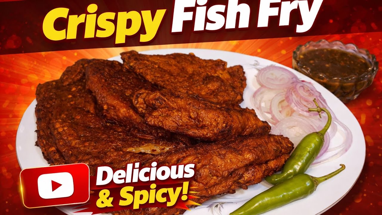 Crispy Fish Fry Recipe Masala Fish Fry/Quick & Simple Recipe Street Style/Flavourful Bites 