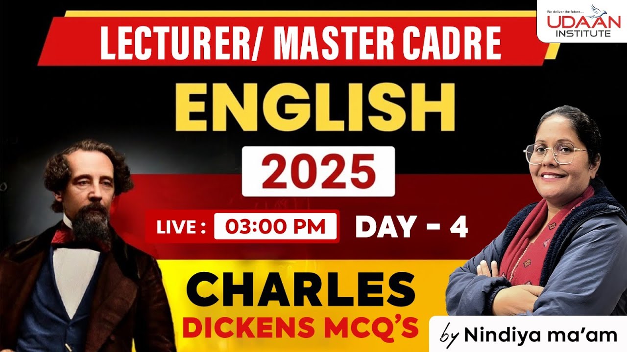 Charles Dickens Mcqs || Master Cadre English || Paid || Demo || by Nindiya Maam