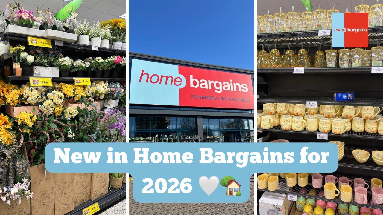 Что нового в Home Bargains весной 2026 года 💐 Бюджетные предложения, товары для дома и новинки в ...