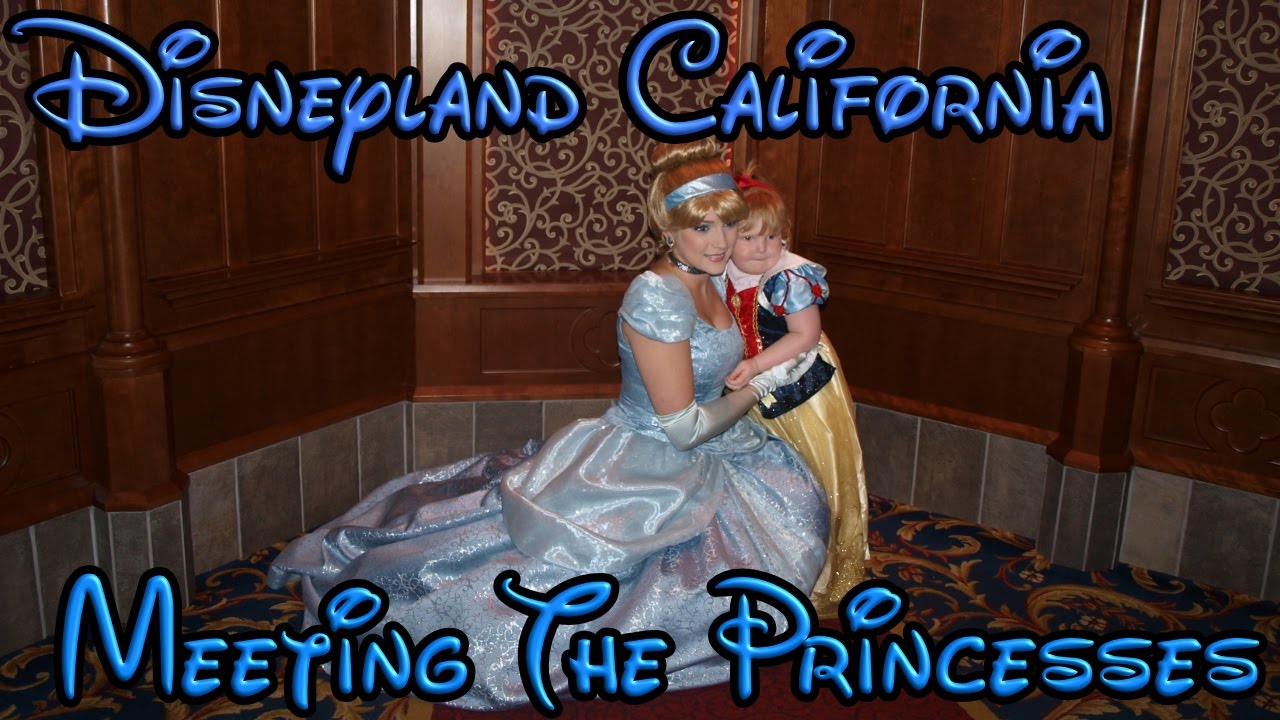 Meeting The Princesses At Disneyland California